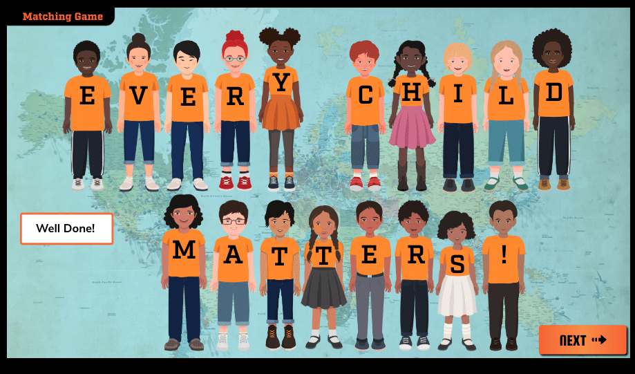 Example of a matching game