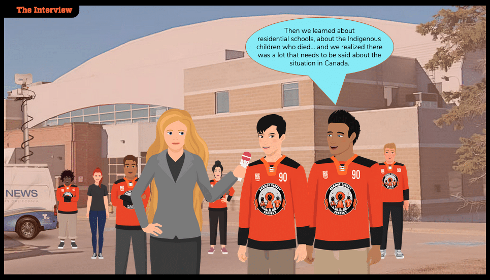 One of the final scenes from the Hockey Youth course