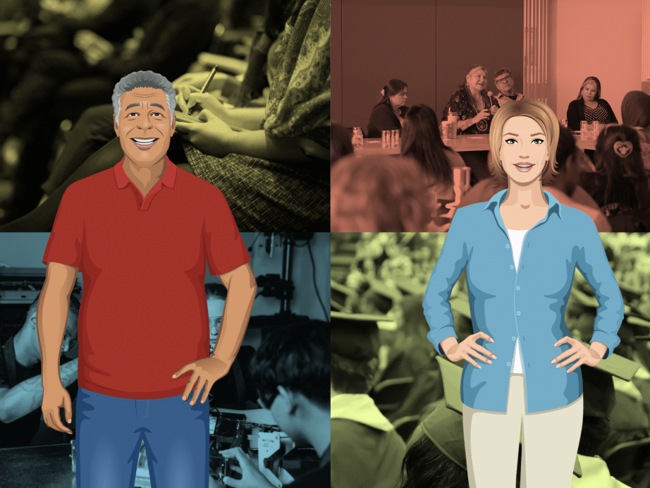 Meet Anya, a tech professional eager to support reconciliation, and Kisêwâtin, an Indigenous Outreach Coordinator. These two fictional characters begin their journey to transform the workplace.